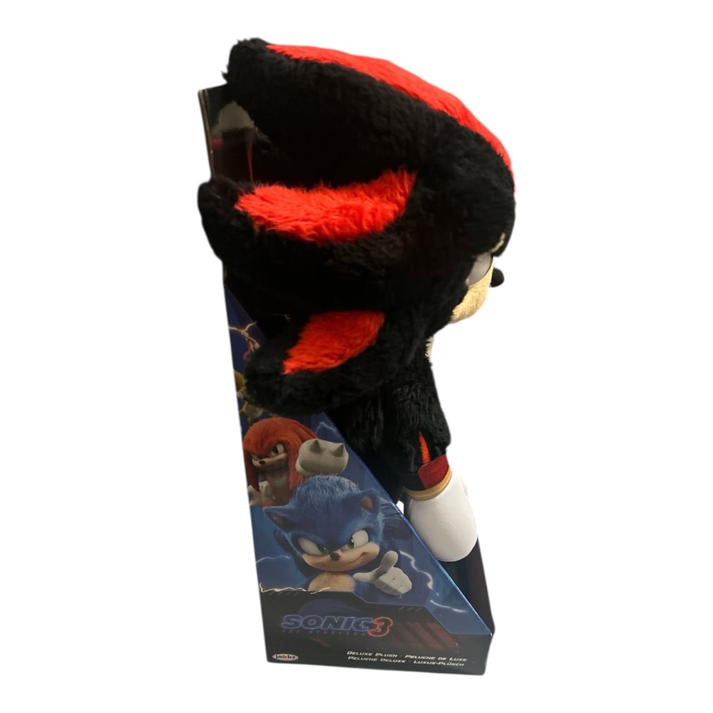 Sonic the Hedgehog 3 Shadow Deluxe Plush NIB Collectible Toy (2024) - Picture 4 of 5